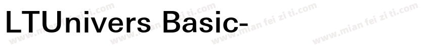 LTUnivers Basic字体转换
